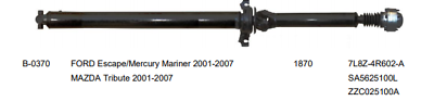 Holden Rodeo RA 2003-2006 4x4 Single Cab Manual Reconditioned Tailshaft | B & Z Tailshafts